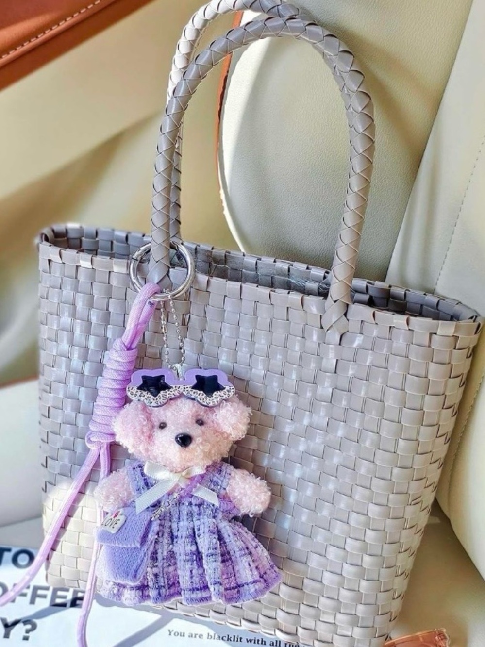 Teddy bear, keychain bag charm with outfit dress her up NOT FROM TEMU - Picture 5 of 8